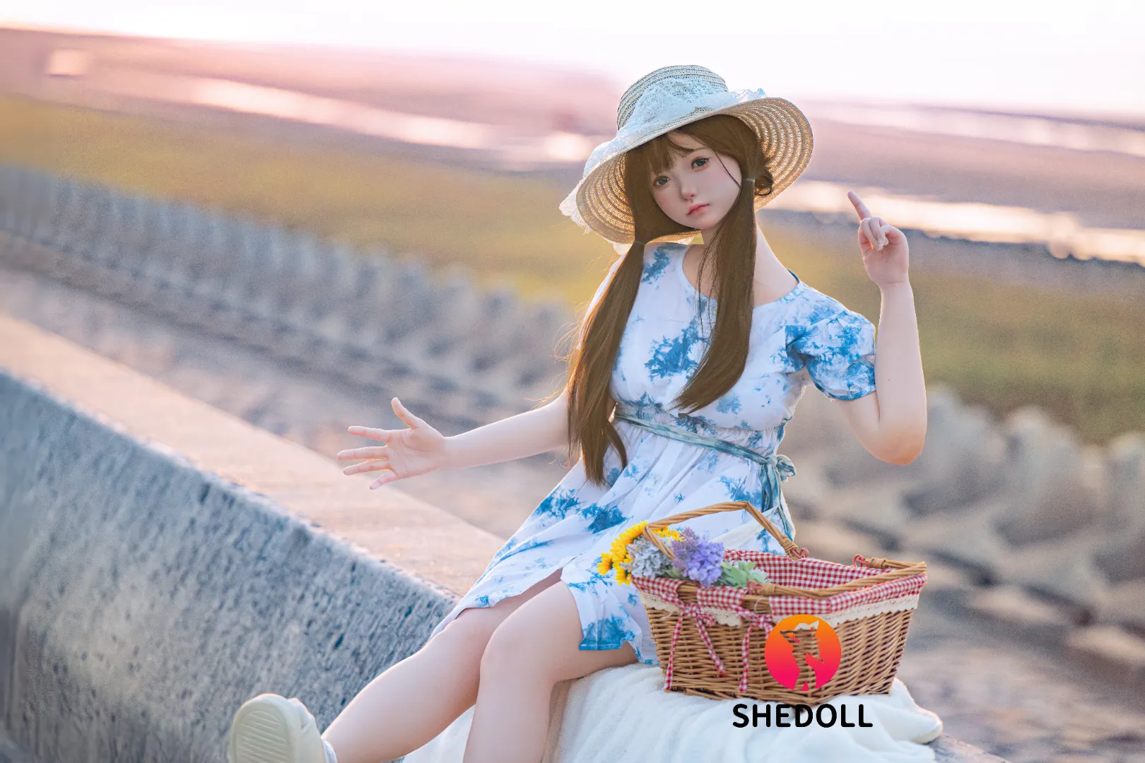 SHEDOLL Belle 150cm Patung Seks Silikon Premium